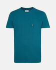 Spurs Mens Textured Knit Pocket Green T-Shirt