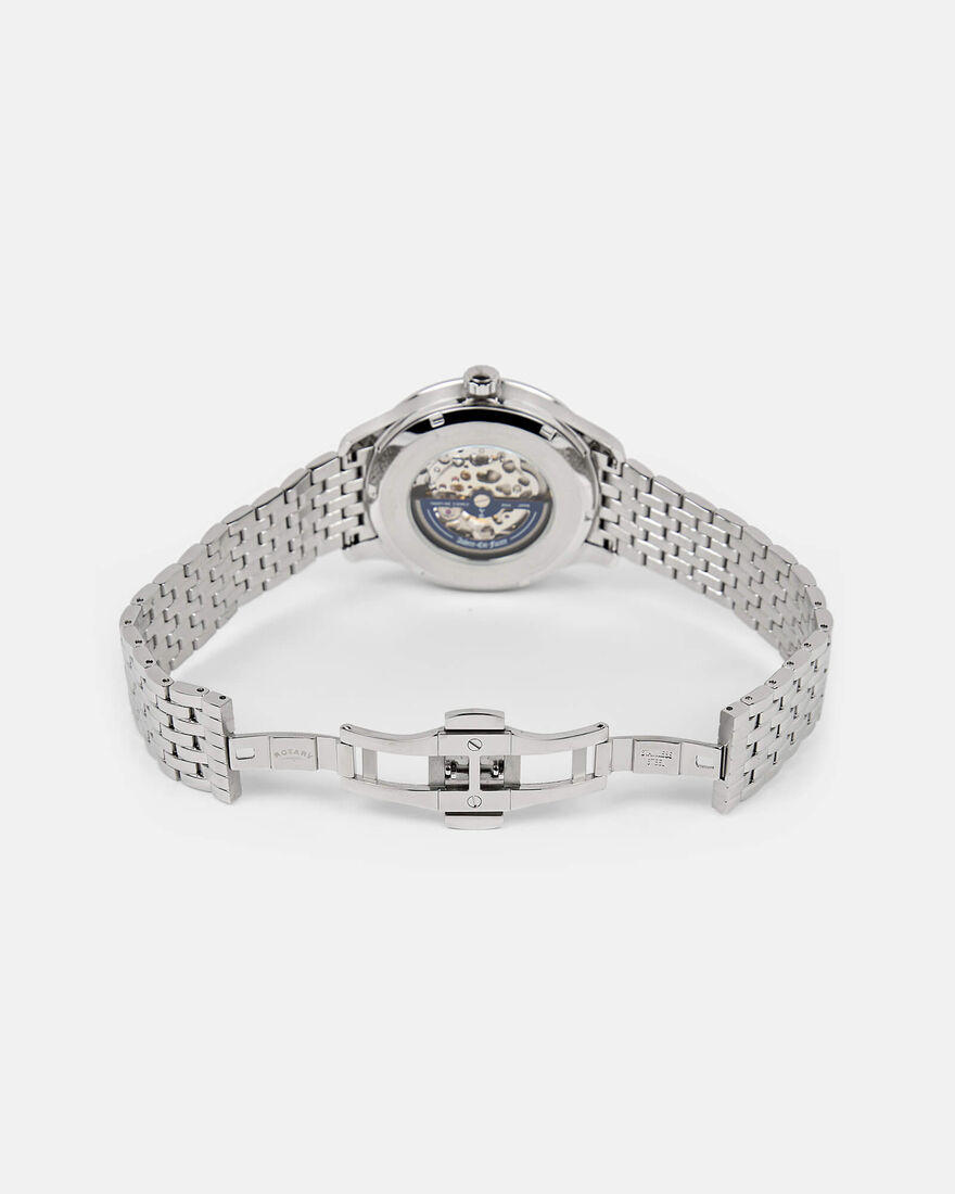 Spurs X Rotary Mens Automatic Greenwich Stainless Steel Bracelet Watch