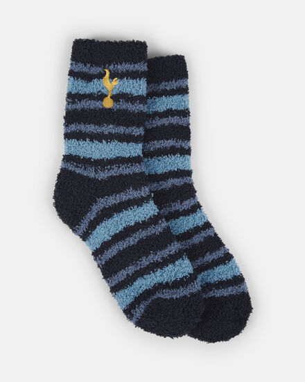 Spurs Kids 1 Pack Cosy Stripe Sleep Socks