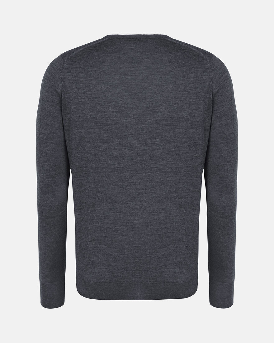 Spurs X John Smedley Mens Grey Crew Neck Jumper