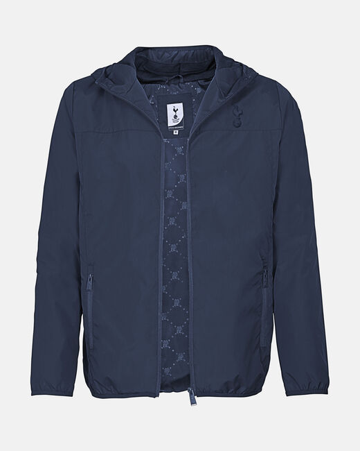 Spurs Mens Navy Shower Jacket