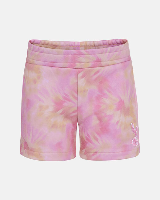 Spurs Kids Tie Dye Pink Shorts