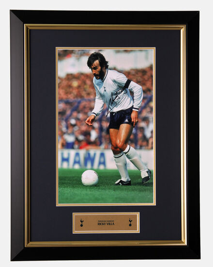 Spurs Signed Ricky Villa Tottenham Hotspur Framed Photo