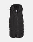 Spurs Womens Long Line Black Gilet