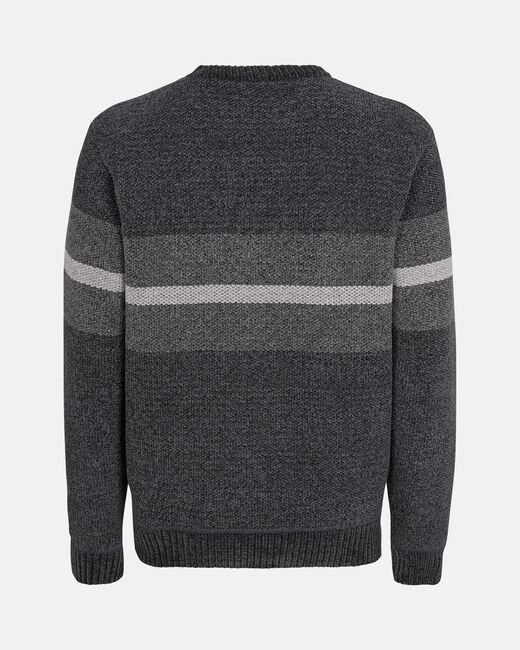 Spurs Mens Fleece Lined Chenille Black Jumper