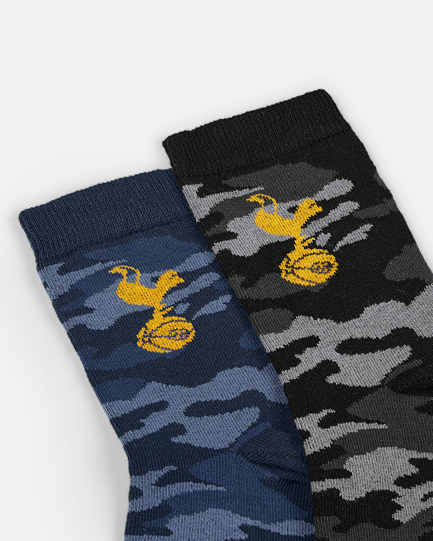 Spurs Kids Camo Socks Pack of 2
