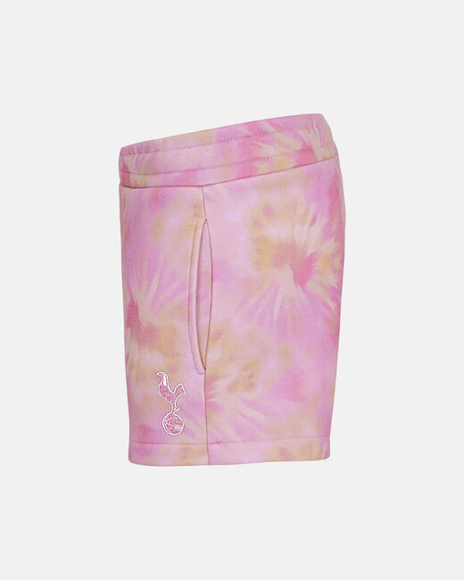 Spurs Kids Tie Dye Pink Shorts