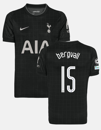 Lucas Bergvall Mens Stadium Club Tottenham Hotspur Away Shirt 2025/26