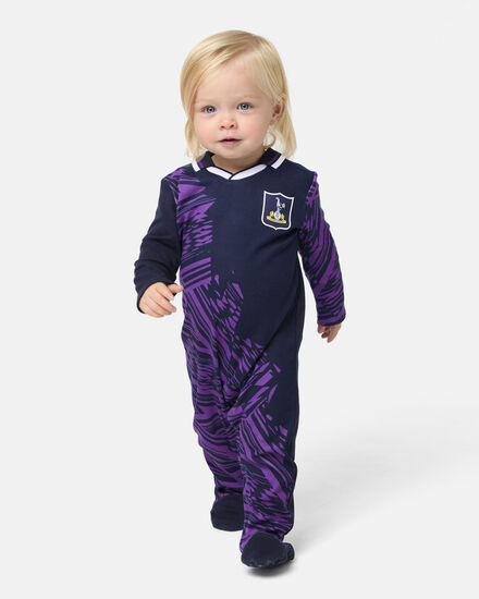 Spurs Retro Baby Crest Away Sleepsuit