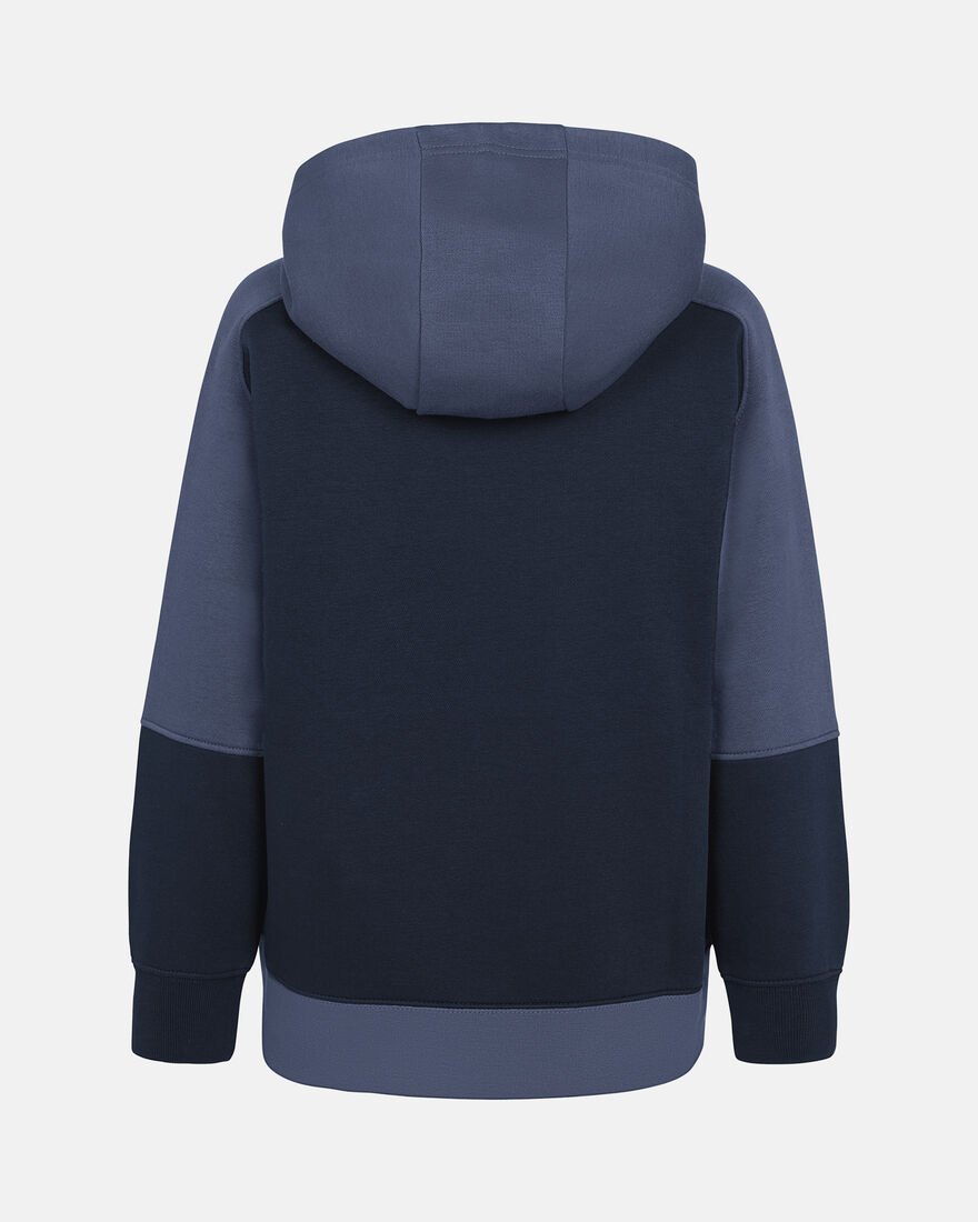 Spurs Kids Navy Colour Block Overhead Hoodie