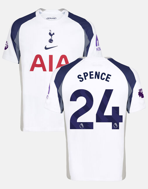 Djed Spence Mens Stadium Premier League Tottenham Hotspur Home Shirt 2025/26
