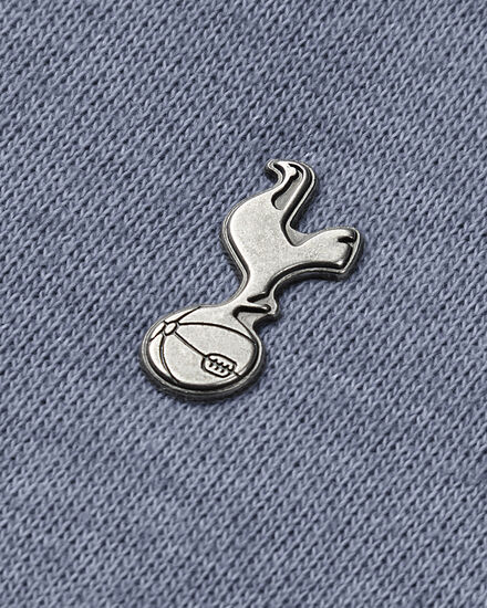 Spurs Mens Metal Crest 1/4 Blue Sweatshirt