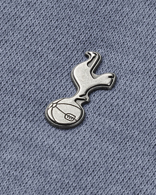 Spurs Mens Metal Crest 1/4 Blue Sweatshirt