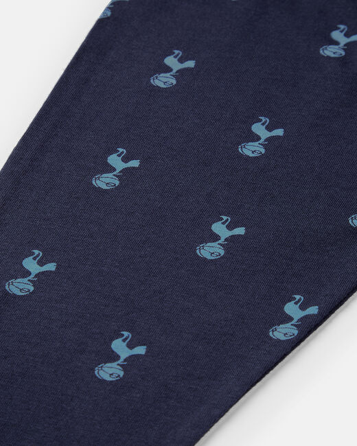 Spurs Baby Navy All Over Print Cockerel Print Pyjama Set