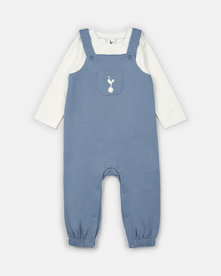 Spurs Baby Blue Dungaree Set