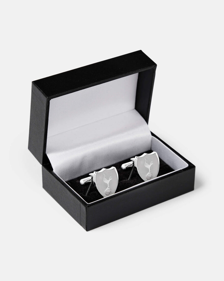 Spurs Stainless Steel Crest Shield Cufflinks