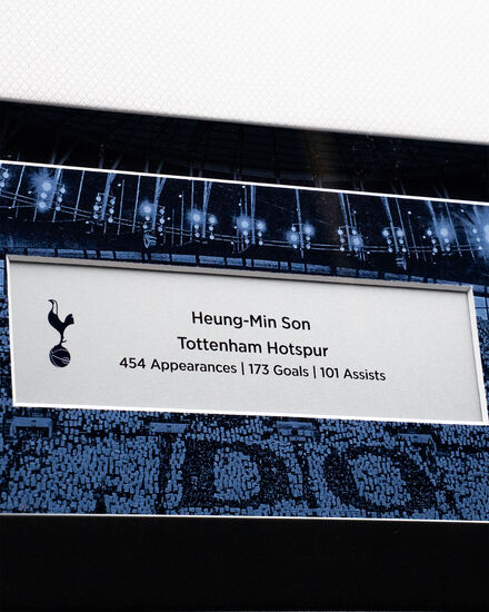 Heung-Min Son Signed Framed Home Shirt 2025/26 Premium