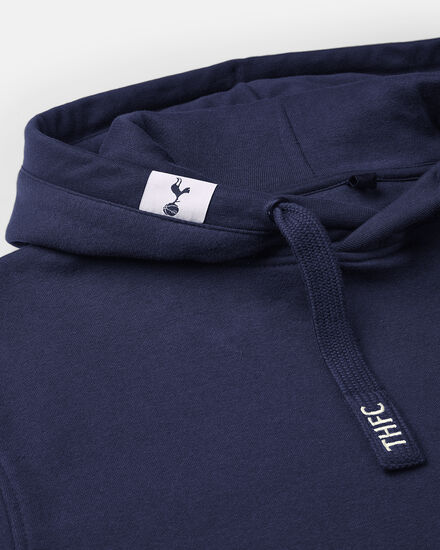 Spurs Mens Audere Est Facere Sleeve Print Navy Hoodie
