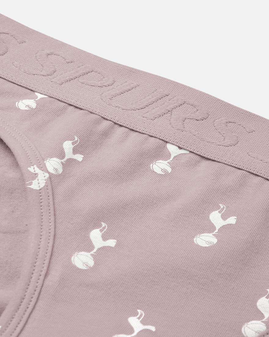 Spurs Womens All Over Print Cockerel Pink Briefs
