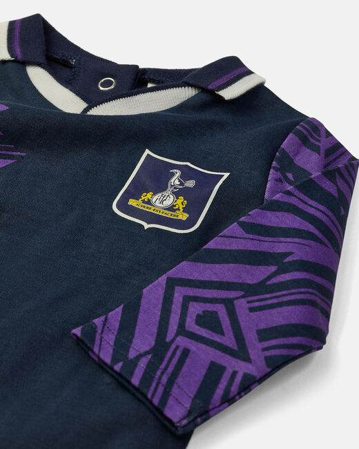 Spurs Retro Baby Crest Away Sleepsuit