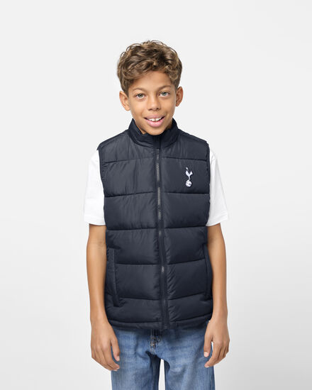 Spurs Kids Navy Padded Gilet