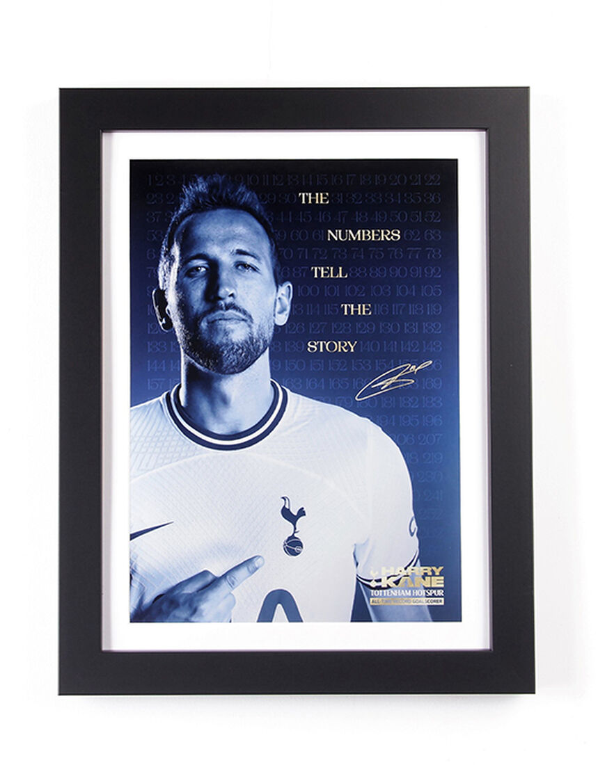 Spurs Harry Kane 267 Goals Framed Print