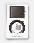 Spurs Adult Brown Leather Belt And Wallet Set