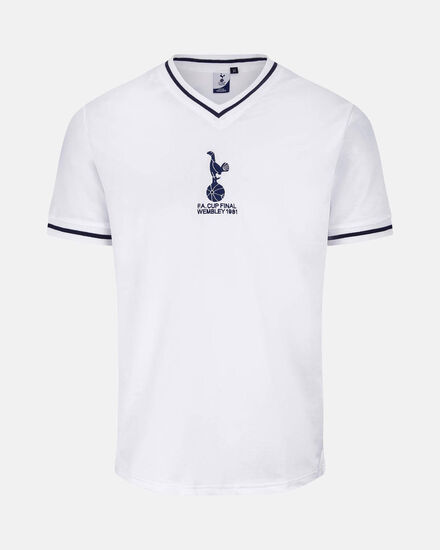 Spurs Retro Mens 81 Home FA Cup Final Shirt
