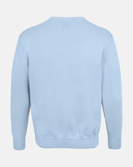 Spurs Mens Light Blue Crew Neck Cotton Jumper