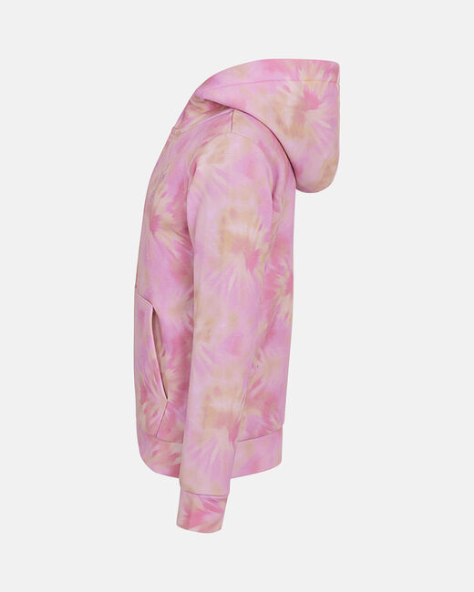 Spurs Kids Tie-Dye Pink Zip Through Hoodie