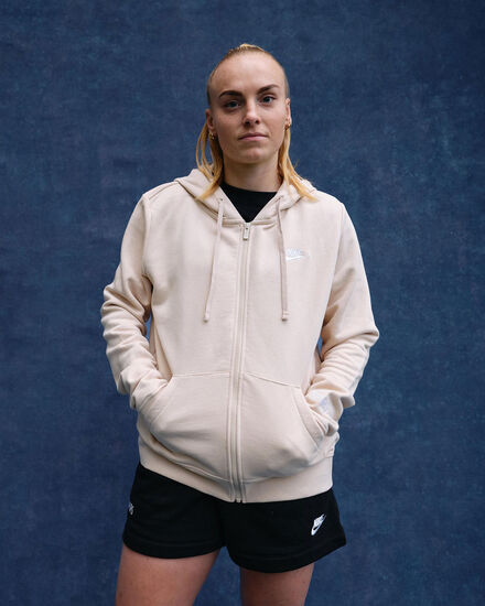 Spurs Nike Womens Sand Club Zip Hoodie