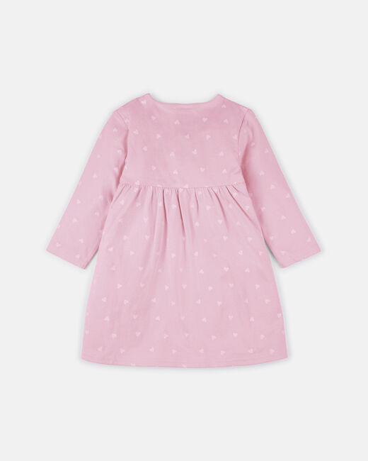 Spurs Baby Heart Print Pink Dress