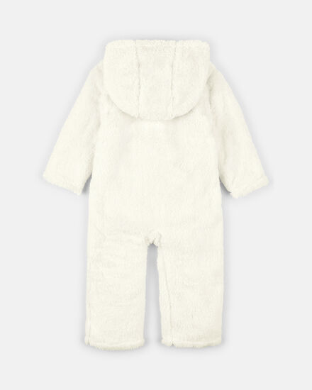 Spurs Baby Cream Sherpa Suit
