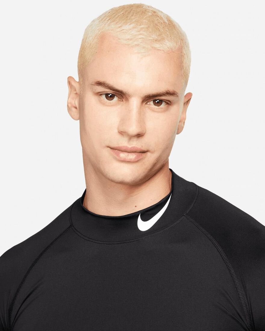 Nike Mens Black Tight Pro Mock Top