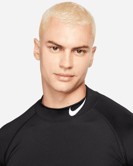 Nike Mens Black Tight Pro Mock Top