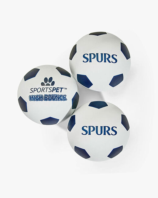 Spurs x SPORTSPET 3 Pack High Bounce Rubber Pet Balls