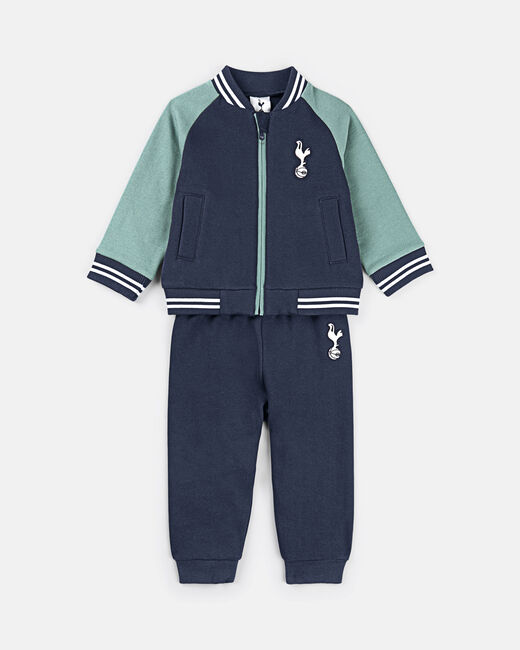 Spurs Baby Navy Baseball Jacket Set