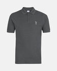 Spurs Mens Cotton Dark Grey Pique Polo