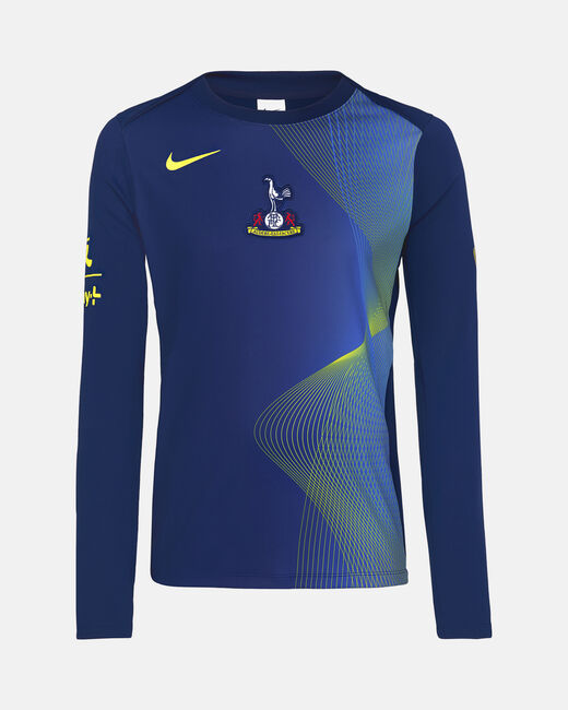 Spurs Nike Mens Navy Third Long Sleeve Warm Up T-Shirt 2025/26