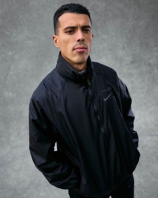 Spurs Nike Mens Black Windrunner Anorak 2025/26