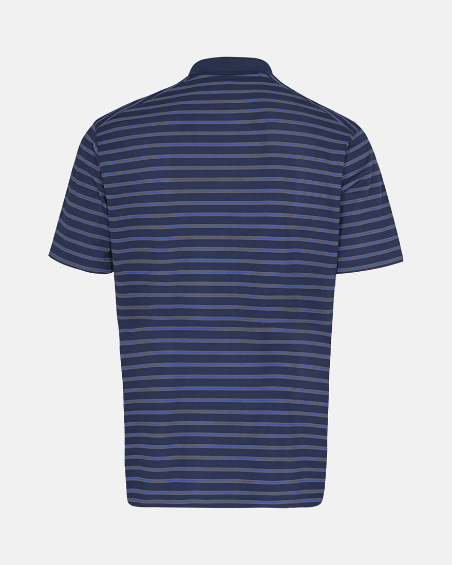 Spurs Nike Mens Golf Navy Stripe Polo
