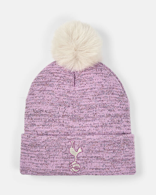Spurs Kids Pink Glitter Cuff Beanie