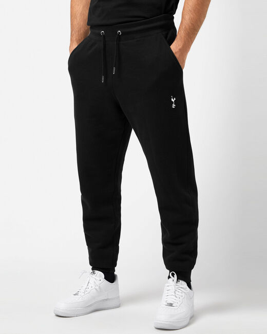 Spurs Mens Essential Black Joggers