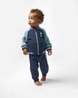 Spurs Baby Navy Baseball Jacket Set