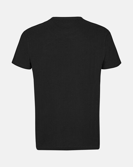 Spurs Mens Black Textured Knit Pocket T-Shirt