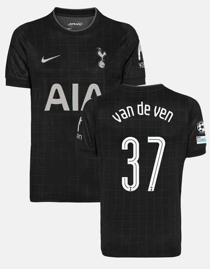 Micky van de Ven Mens Stadium Club Tottenham Hotspur Away Shirt 2025/26