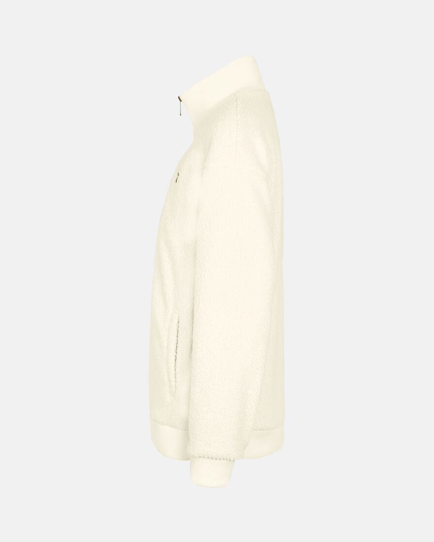 Spurs Womens 1/4 Zip Teddy Cream Fleece