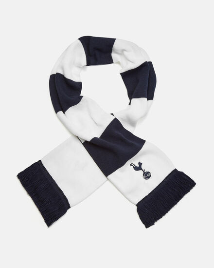 Spurs Adults Navy And White Bar Scarf