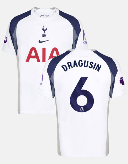 Radu Dr&Auml;&fnof;gu&Egrave;&trade;in Mens Stadium Premier League Tottenham Hotspur Home Shirt 2025/26