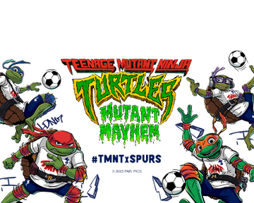 Spurs x Teenage Mutant Ninja Turtles Kids Blue Team Tee, Size 13